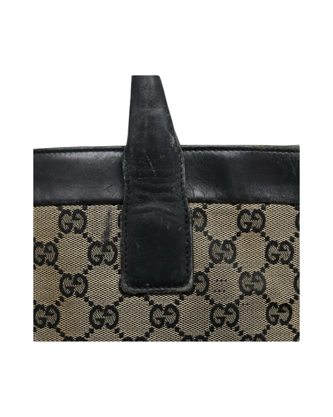 Vintage Gucci GG Canvas Tote Bag – Grey/Black