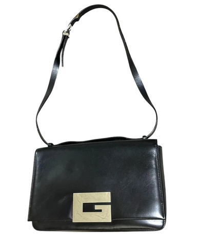 Gucci Leather & Silver hardware handle bag