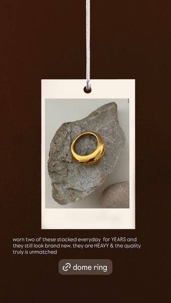 New Dome Ring (24k Gold)