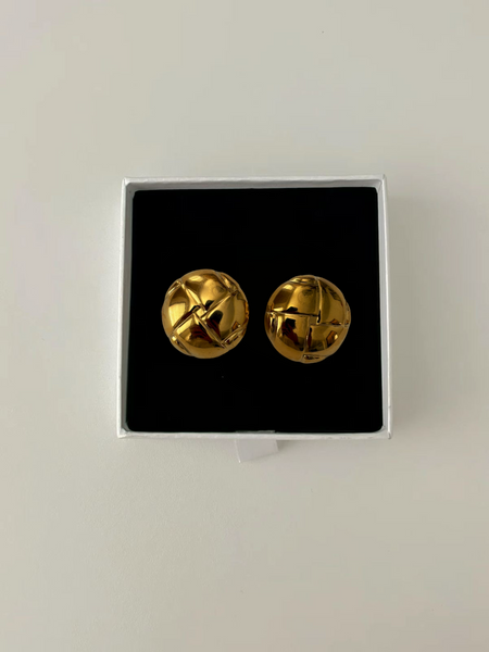 Bev Earrings 24k Gold