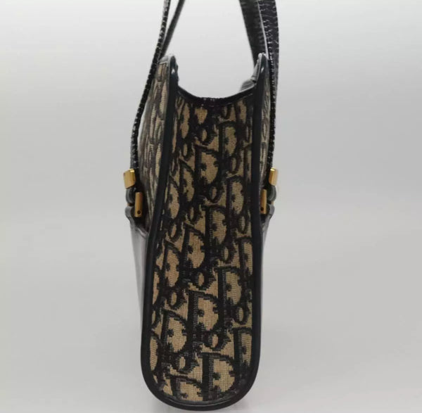 Christian Dior Navy Leather Navy Handle Bag