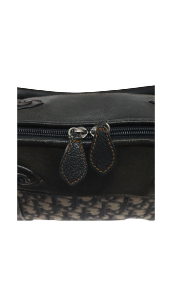 Vintage Christian Dior Canvas Handbag — Navy