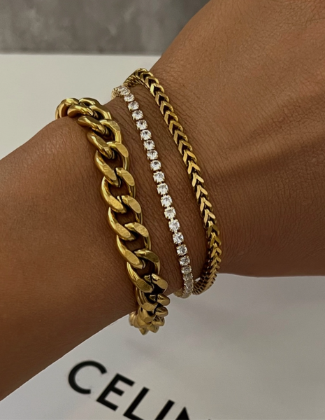 Tennis Bracelete-24K Gold