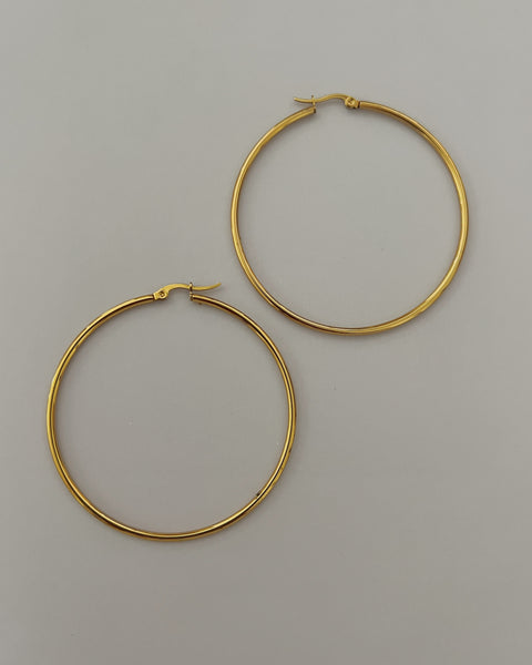 50mm Skinny Hoops -24K