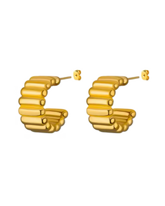 Maven Vintage Gold Earrings - 24k Gold