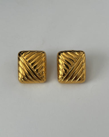 Martha Vintage Earrings - 24K Gold