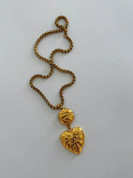 Chanel Charm Vintage Refurbished Designer Pendant Button necklace