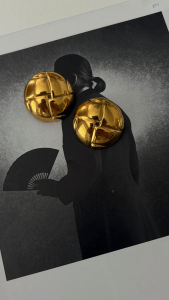 Bev Earrings 24k Gold