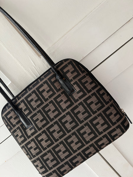 Fendi Zucca Business Bag Shoulder Canvas