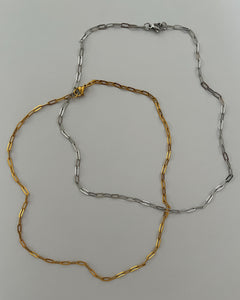 Sammy Stacing Chain -24K Gold