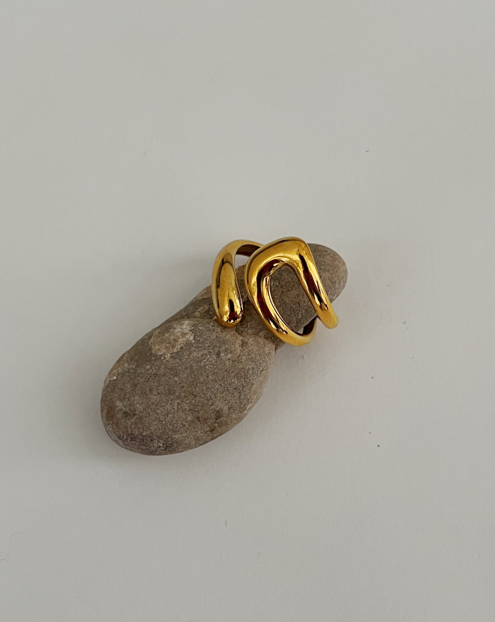 Mel Adjustable Ring -24k Gold