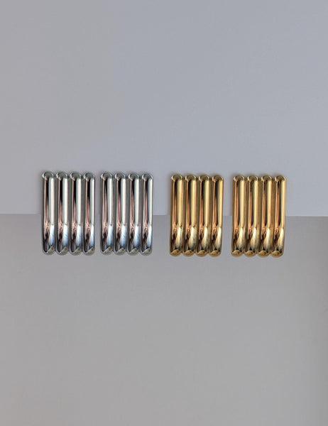 Ribbed Vintage Earrings - Sterling Silver