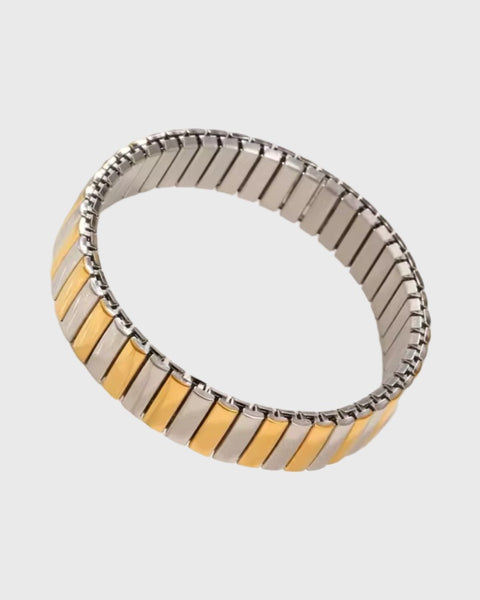 Stell Stretchy Mixed Metal Bracelet