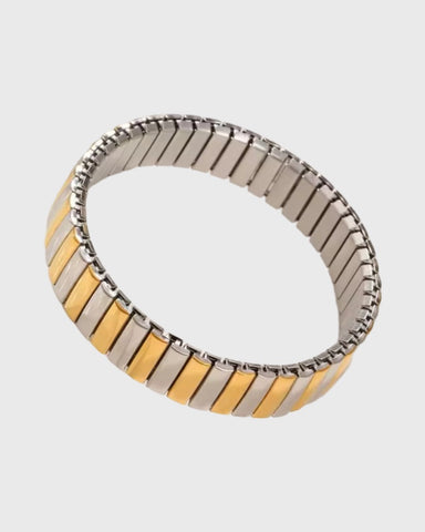 Stell Stretchy Mixed Metal Bracelet