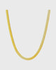 OG 5mm Herringbone Chain Necklace -24k Gold