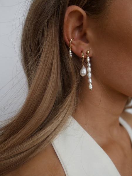 Table For 1 Handmade Vintage Pearl Earrings