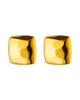 Square Textured earrings (24k Gold)