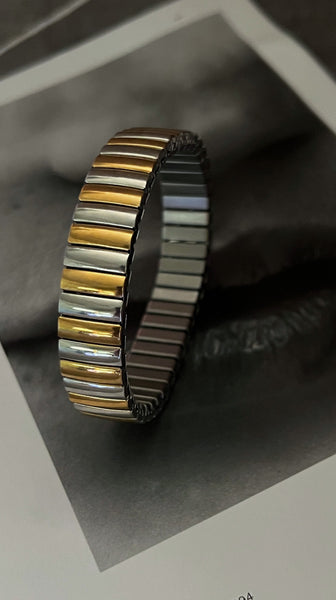 Stell Stretchy Mixed Metal Bracelet