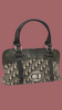 Vintage Christian Dior Canvas Handbag — Navy