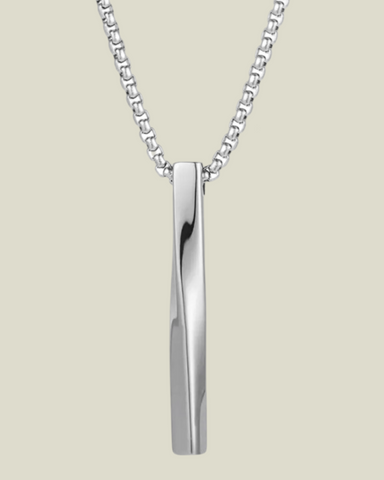 Unisex Long Bar Necklace