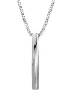 Unisex Long Bar Necklace