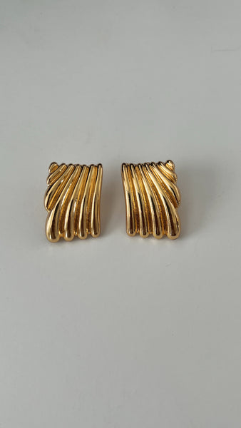 Margo Vintage Light Gold Earrings - 14 K Gold