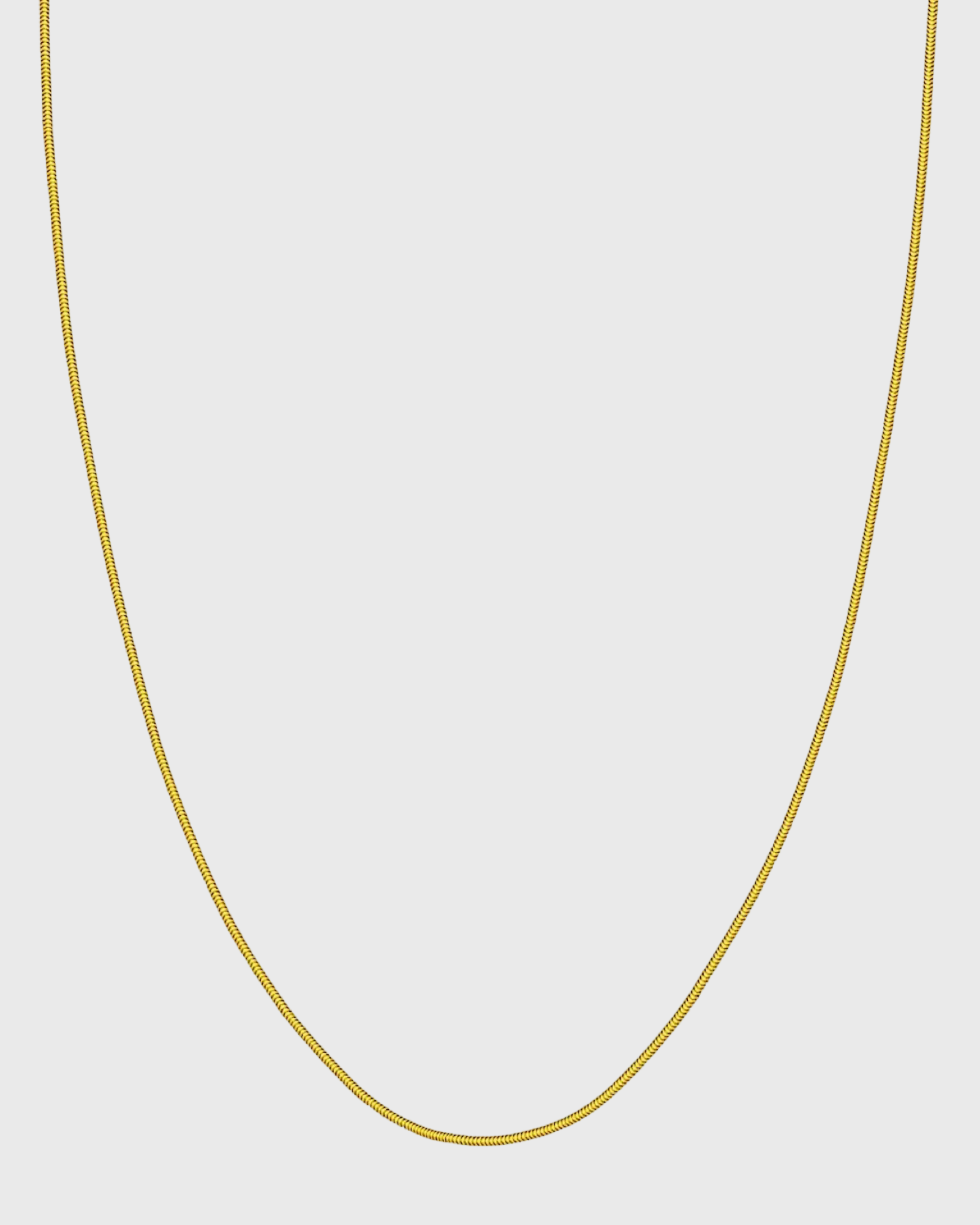 1mm Herringbone Stacking Chain (18k Gold)