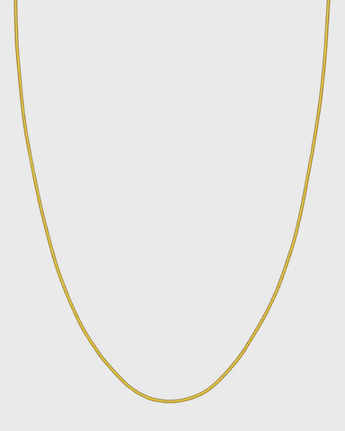 1mm Herringbone Stacking Chain (18k Gold)