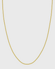 1mm Herringbone Stacking Chain (18k Gold)