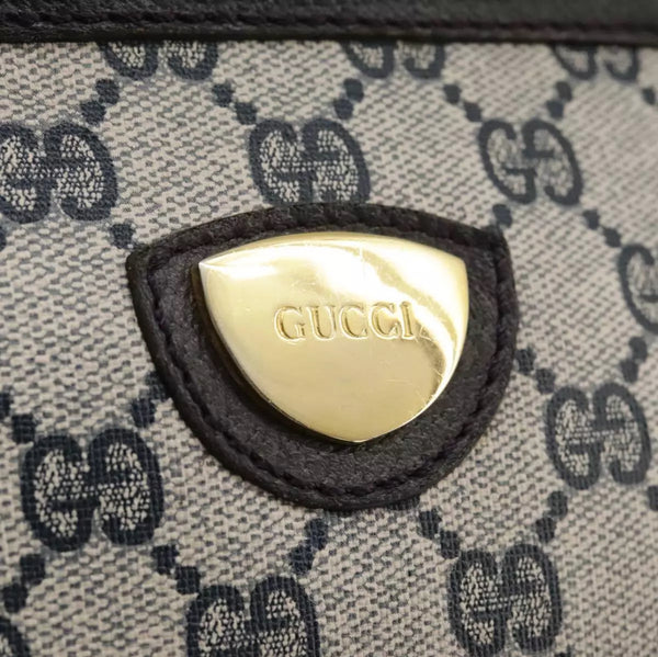 GUCCI GG Supreme Hand Bag PVC Navy Auth ep7017