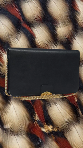 Vintage Christian Dior Shoulder Bag — Navy & Gold