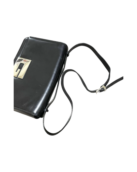 Gucci Leather & Silver hardware handle bag