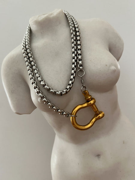 Annabell Lee Modern Necklace -24k Gold