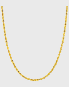 Skinny Twisted Stacking Chain (18k Gold)