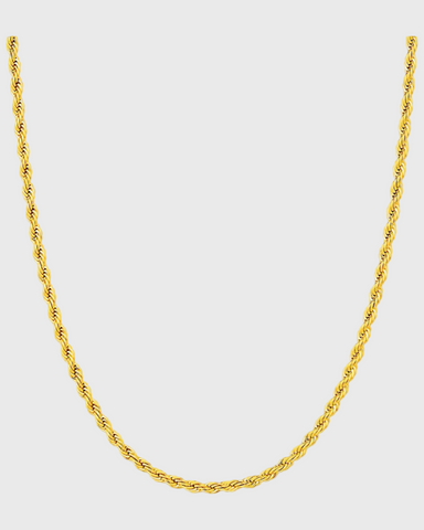 Skinny Twisted Stacking Chain (18k Gold)