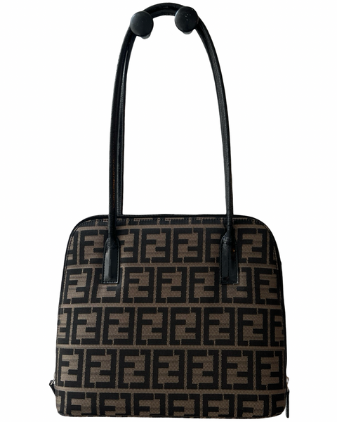 Fendi Zucca Business Bag Shoulder Canvas