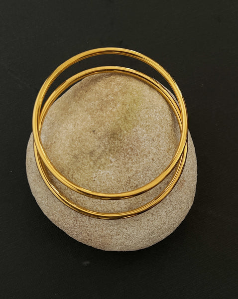 Billy Bangle Bracelet- 24K Gold