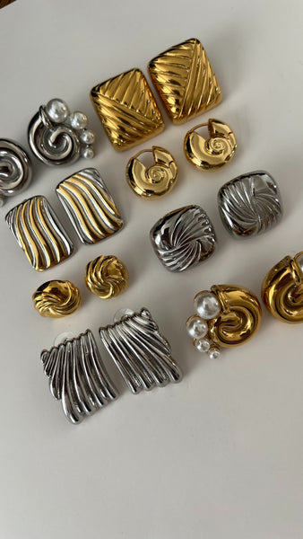 Martha Vintage Earrings - 24K Gold