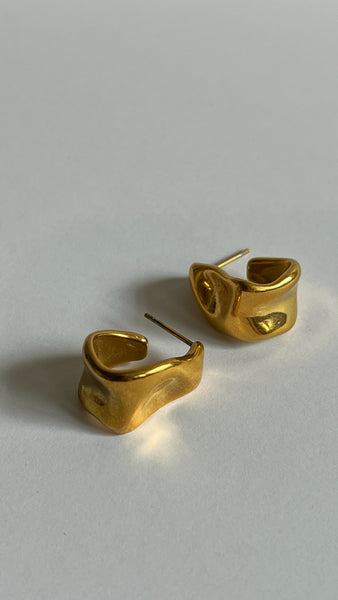Lulu Vintage Gold Earrings - 24K Gold
