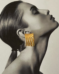 Margo Vintage Light Gold Earrings - 14 K Gold