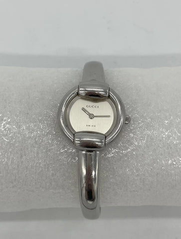 Gucci Square 1500L Silver Stainless Steel Watch