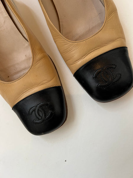 Chanel shoes in women size 37 Two Tone