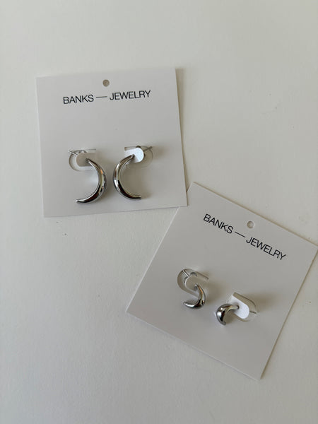 Stacker Earrings -Sterling Silver