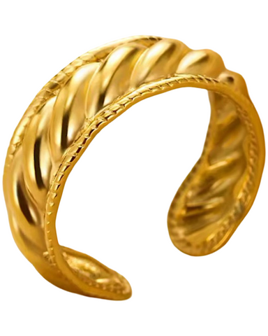 Eloisea Adjustable Ring 24K Gold