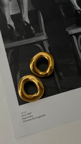 Dottie Earrings - 24K Gold