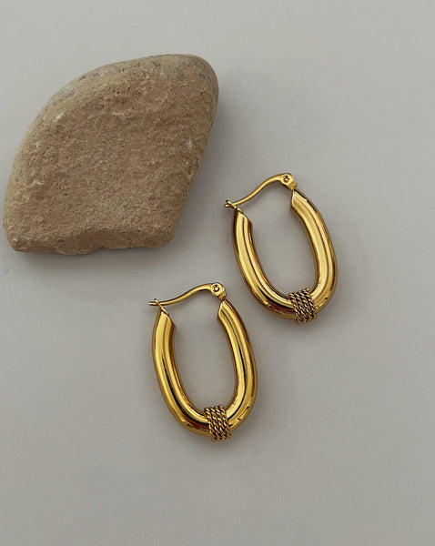 Maven Vintage Gold Earrings - Sterling Silver