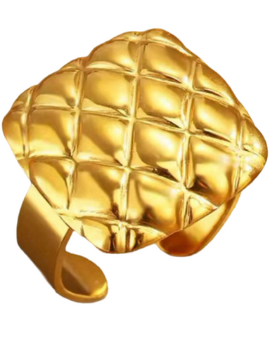 COCO Vintage Adjustable Ring-24K Gold