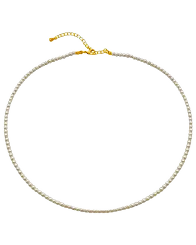 Dainty Pearl Stacking Chain (18K Gold)