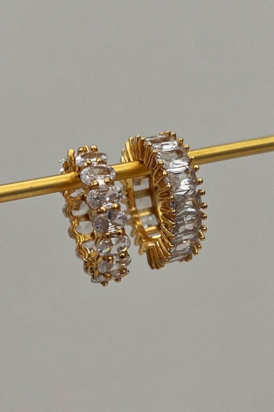 Multi Stone Adjustable Ring 24K Gold