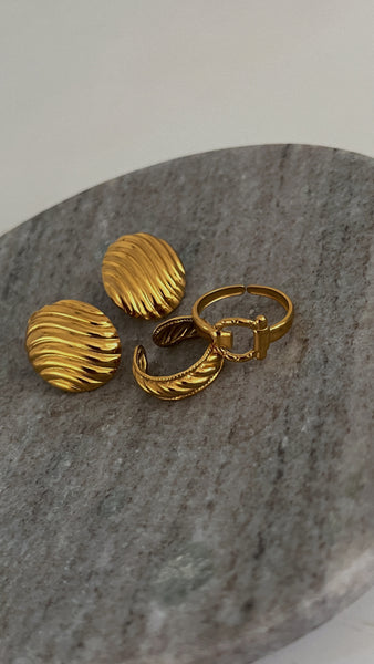 Eloisea Adjustable Ring 24K Gold